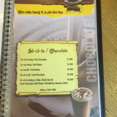 Thực đơn- Affetto Coffee