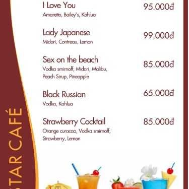 Thực đơn- Molstar Cafe - Lê Thanh Nghị