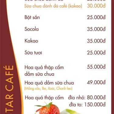 Thực đơn- Molstar Cafe - Lê Thanh Nghị