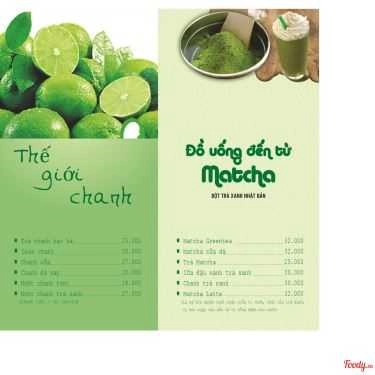 Thực đơn- Xam Cafe - Lê Văn Thiêm