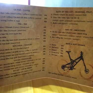 Thực đơn- Nháy Cafe