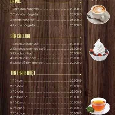 Thực đơn- Chi Chi Coffee
