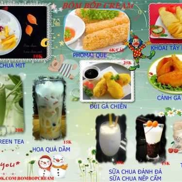 Thực đơn- Cafe Kem BKB - Kem & Các Món Ăn Vặt
