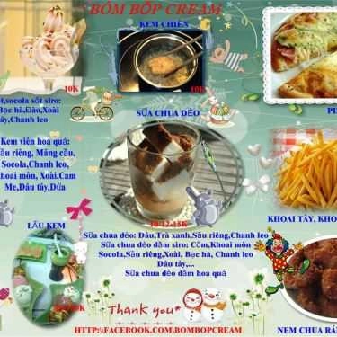 Thực đơn- Cafe Kem BKB - Kem & Các Món Ăn Vặt