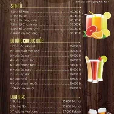 Thực đơn- Chi Chi Coffee