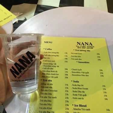 Thực đơn- Cafe NaNa Tea