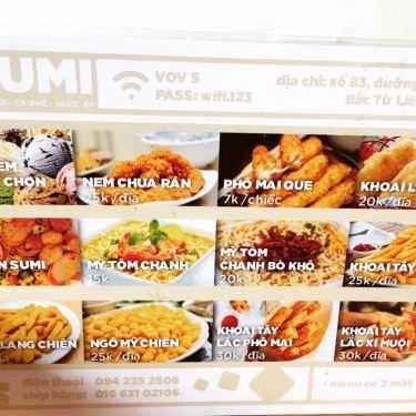 Thực đơn- Cafe Sumi Ice Cream & Drinks