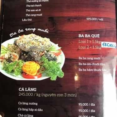 Thực đơn- Nhà Hàng Hiệp Gà Ò Ó O