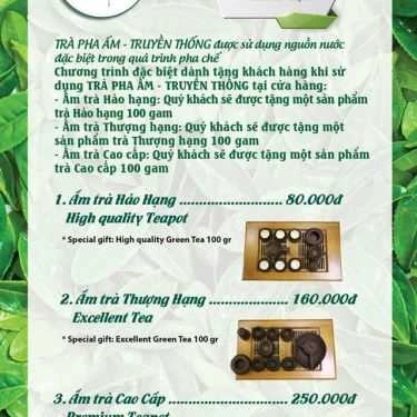 Thực đơn- Cafe NTEA Drink - Đội Cấn