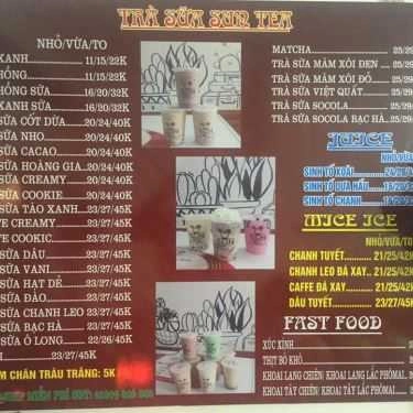 Thực đơn- Cafe Trà Sữa Sun Tea - Ngọc Hồi