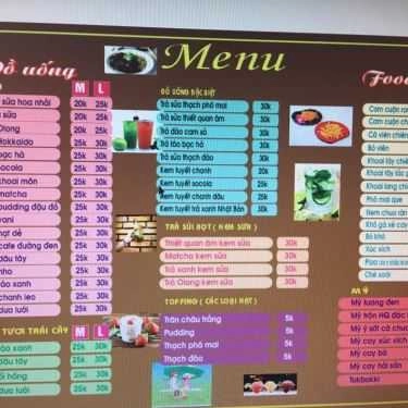 Thực đơn- Cafe Dimo - Tea & Fastfood