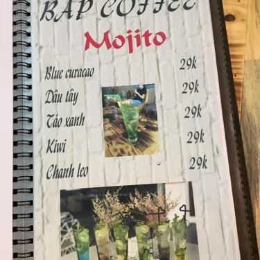 Thực đơn- Bắp Coffee