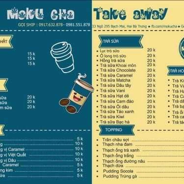 Thực đơn- Cafe Trà Sữa Moku Cha