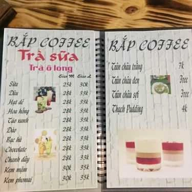 Thực đơn- Bắp Coffee