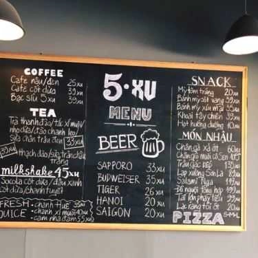 Thực đơn- Quán Nhậu 5Xu - Beer & Các Món Nhậu
