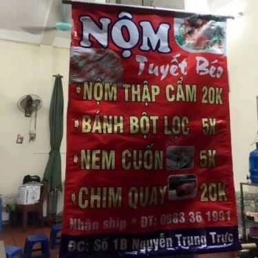 Thực đơn- Ăn vặt Nộm Tuyết Béo