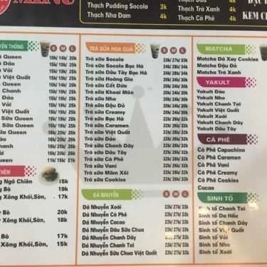 Thực đơn- Cafe Queen Tea - Trà Sữa Trân Châu