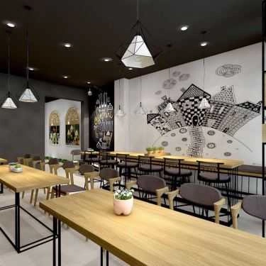 Không gian- Cafe Trà Sữa Tocotoco - Thị Trấn Phùng