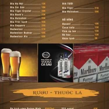 Thực đơn- Quán Nhậu Vitamin Beer