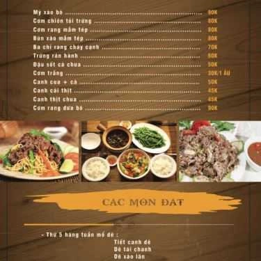 Thực đơn- Quán Nhậu Vitamin Beer