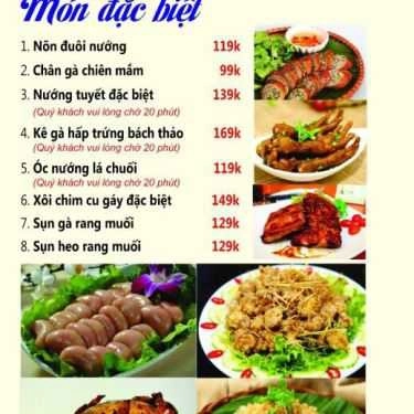 Thực đơn- Nhà Hàng Tuyết - Bia Hơi Hà Nội