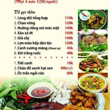 Thực đơn- Nhà Hàng Tuyết - Bia Hơi Hà Nội