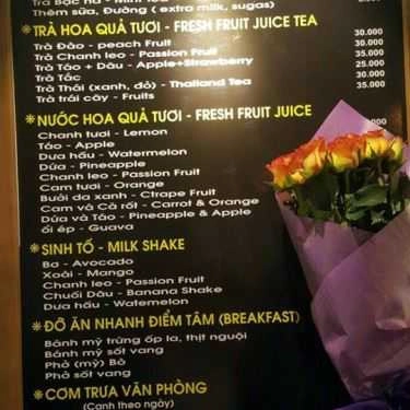 Thực đơn- Flora Cafe
