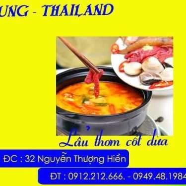 Thực đơn- Nhà Hàng Hùng Thái Lan - Lẩu Thơm Cốt Dừa