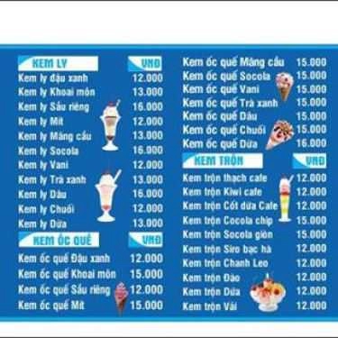 Thực đơn- Ăn vặt Sữa Chua Ông Già Tóc Bạc
