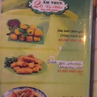 Thực đơn- Ăn vặt Ẩm Thực 26 - Đồ Ăn Nhanh