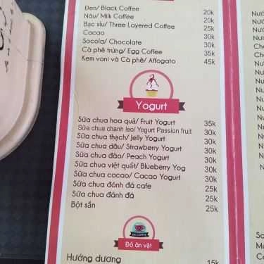 Thực đơn- An Coffee
