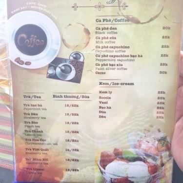 Thực đơn- An Phú Cafe