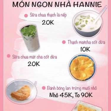 Thực đơn- Hannie Foodie - Ăn Vặt Các Món