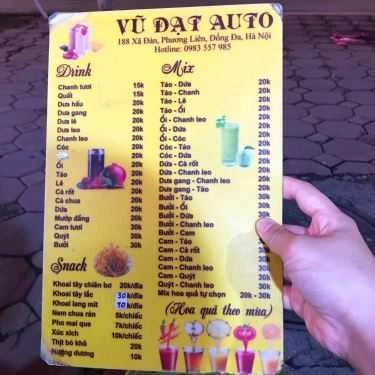 Thực đơn- Ăn Vặt, Nước Ép Hoa Quả - Xã Đàn