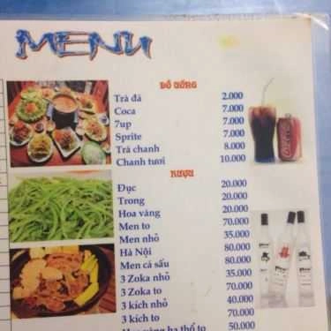 Thực đơn- Ăn vặt Anh Chung - Ốc & Cút Lộn
