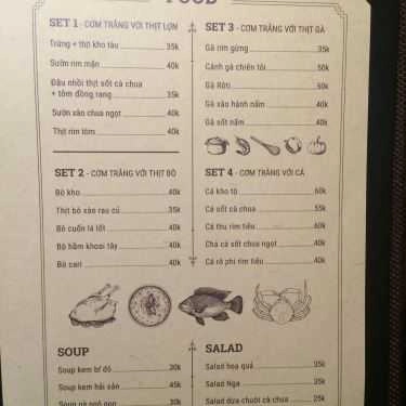 Thực đơn- Ann Bistro - Food & Coffee