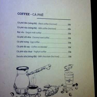 Thực đơn- Ann Bistro - Food & Coffee