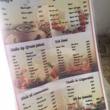 Thực đơn- AnNamite Cafe