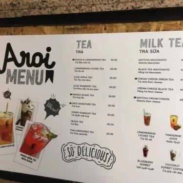 Thực đơn- Aroi Dessert Cafe - Trần Đại Nghĩa