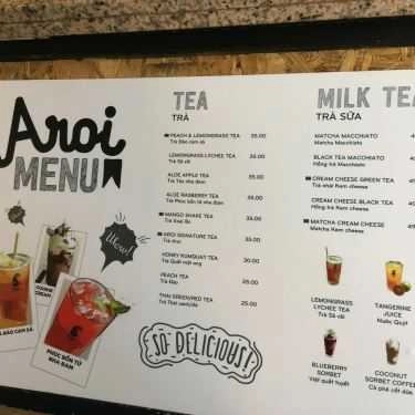 Thực đơn- Aroi Dessert Cafe - Trần Đại Nghĩa