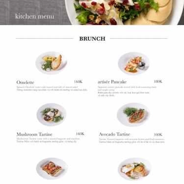 Thực đơn- Artisée Cafe Deli - Nhà Thờ