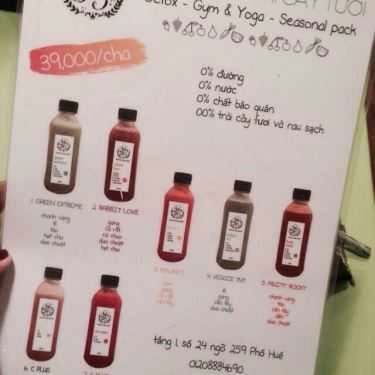 Thực đơn- Cafe Aubades - Nước Ép Trái Cây Nguyên Chất