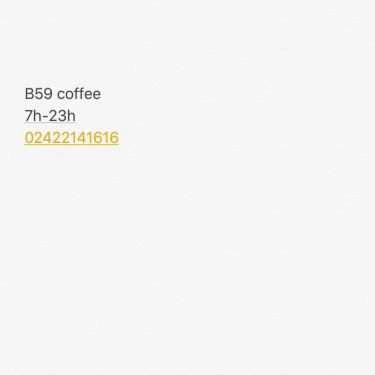 Tổng hợp- B59 Coffee - Khương Trung