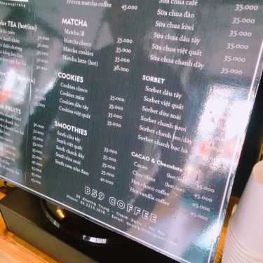 Thực đơn- B59 Coffee - Khương Trung
