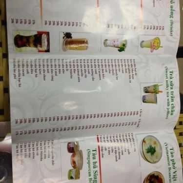 Thực đơn- Cafe Bà Xã Đậu Hủ - Đậu Hủ Singapore