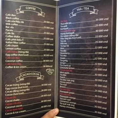 Thực đơn- Balcon Bay Coffee