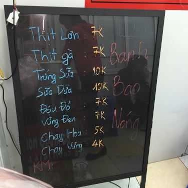 Thực đơn- Ăn vặt Bánh Bao Nhất Phẩm