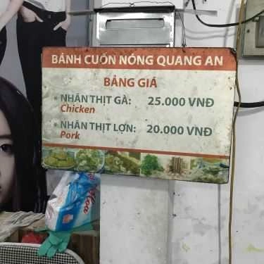Thực đơn- Ăn vặt Quang An - Bánh Cuốn Nóng