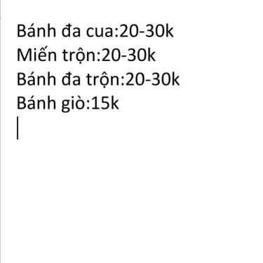 Tổng hợp- Ăn vặt Ngân - Bánh Đa Cua & Miến Trộn