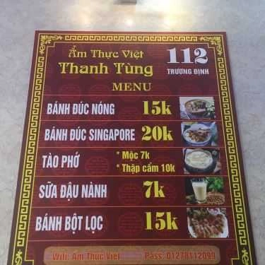 Thực đơn- Ăn vặt Bánh Đúc Nóng Thanh Tùng